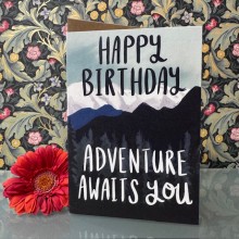 Birthday card - Happy birthday, adventure awaits you