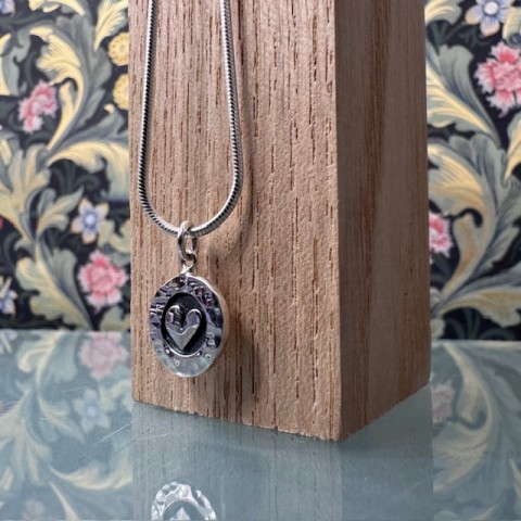 Handcrafted Scottish jewellery - Wee Heart silver necklace Handcrafted Scottish jewellery - Wee Heart silver necklace