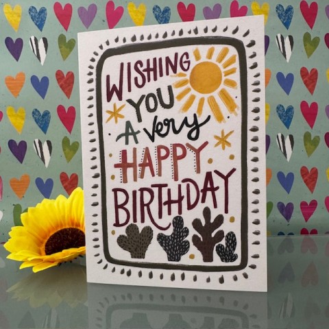 Birthday card - Wishing you a very happy birthday Birthday card - Wishing you a very happy birthday