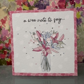 Blank card - A wee note to say...