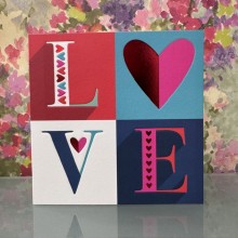 Blank card - LOVE 