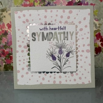 Sympathy card - With heartfelt sympathy