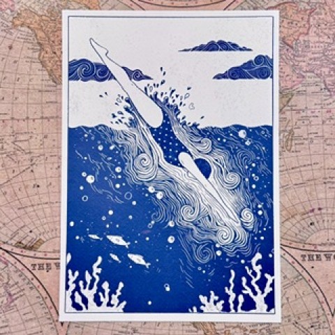 The Swimmer print - Made in the UK The Swimmer print - Made in the UK