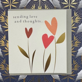Thinking of you card - Sending love and thoughts...