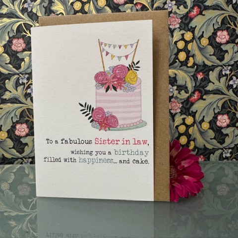Birthday card Sister-in-law - To a fabulous Sister-in-law.. Birthday card Sister-in-law - To a fabulous Sister-in-law..