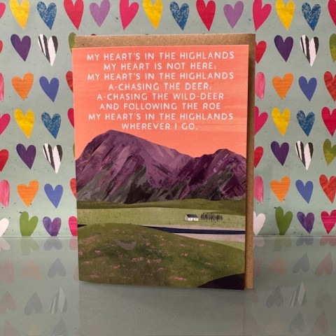 Blank card - My heart is in the highlands Blank card - My heart is in the highlands