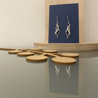 Handcrafted Scottish jewellery - Northern Lights drop earrings